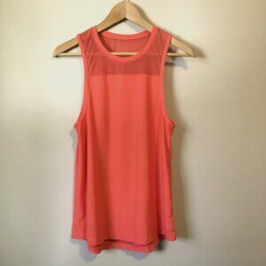 Punky Neon Coral Sunset Mesh Upper Workout Tank